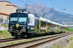 Nachschuss auf den Domino RA14 RBDe 560 414 am 13.8.22 bei Chamoson.