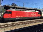 Re 460 109  Alpstein  am 30.8.15 im Bhf Brig.