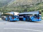 Heckansicht der beiden Setra 516 HD Nr.