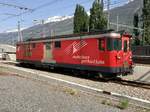 MGB Deh 4/4 55  Brig  am 6.5.18 hinter dem Bahnhof Visp abgestellt.